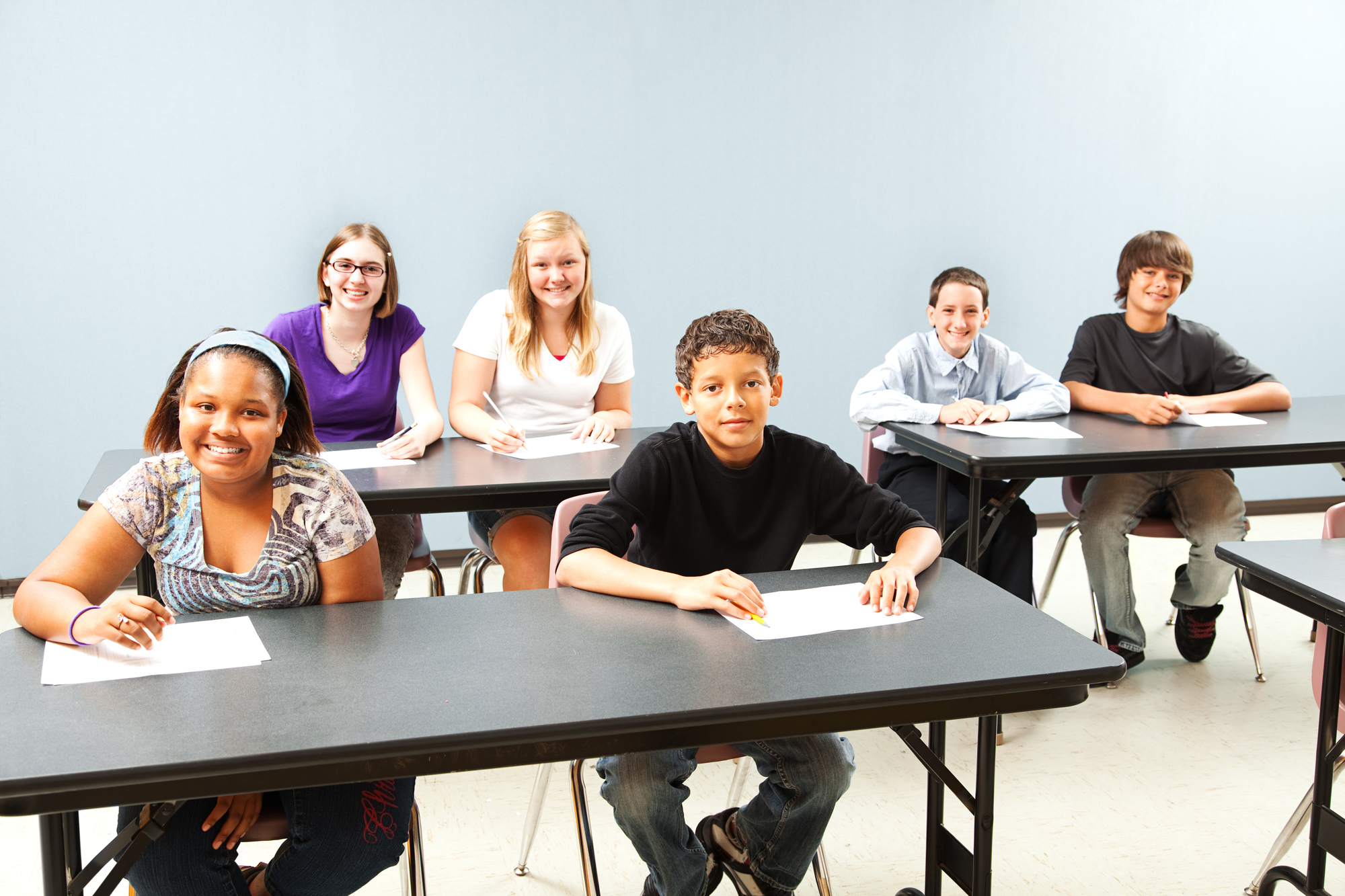 Classroom of diverse students